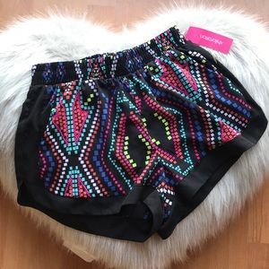 NWT 🌈 Multi colored shorts with pockets ~ size XS